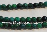 CCS601 15.5 inches 6mm faceted round dyed chrysocolla gemstone beads