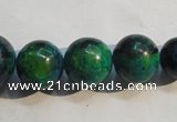 CCS609 15.5 inches 10mm – 20mm round dyed chrysocolla gemstone beads