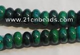 CCS616 15.5 inches 6*10mm rondelle dyed chrysocolla gemstone beads