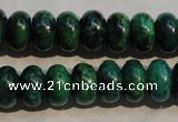 CCS617 15.5 inches 8*12mm rondelle dyed chrysocolla gemstone beads