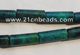 CCS625 15.5 inches 7*18mm tube dyed chrysocolla gemstone beads