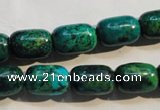 CCS628 15.5 inches 10*14mm drum dyed chrysocolla gemstone beads