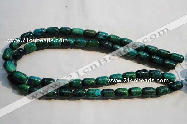 CCS628 15.5 inches 10*14mm drum dyed chrysocolla gemstone beads