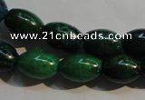 CCS631 15.5 inches 10*14mm rice dyed chrysocolla gemstone beads