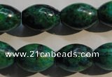 CCS633 15.5 inches 13*18mm rice dyed chrysocolla gemstone beads