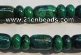 CCS645 15.5 inches 5*10mm rondelle & 10*14mm drum dyed chrysocolla beads