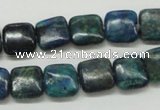 CCS65 16 inches 12*12mm square dyed chrysocolla gemstone beads