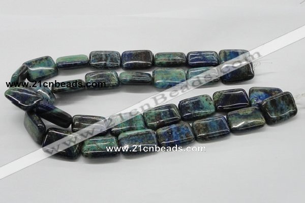 CCS68 16 inches 18*25mm rectangle dyed chrysocolla gemstone beads