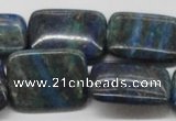 CCS69 16 inches 22*30mm rectangle dyed chrysocolla gemstone beads