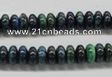 CCS73 15.5 inches 5*8mm rondelle dyed chrysocolla gemstone beads