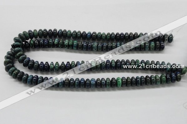 CCS73 15.5 inches 5*8mm rondelle dyed chrysocolla gemstone beads