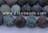 CCS763 15.5 inches 10mm round matte natural chrysocolla beads