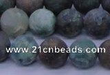 CCS764 15.5 inches 12mm round matte natural chrysocolla beads