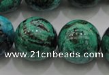 CCS806 15.5 inches 16mm round natural Chinese chrysocolla beads