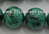 CCS808 15.5 inches 20mm round natural Chinese chrysocolla beads