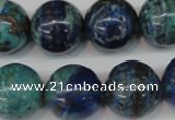 CCS81 15.5 inches 18mm round dyed chrysocolla gemstone beads