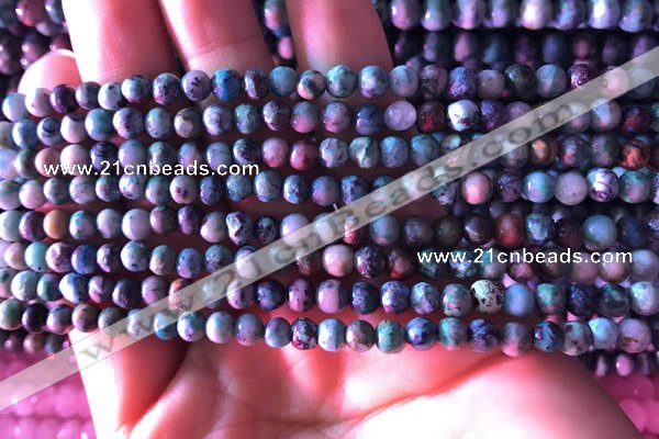 CCS850 15.5 inches 4mm round natural chrysocolla beads wholesale