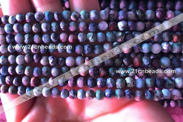 CCS852 15.5 inches 8mm round natural chrysocolla beads wholesale