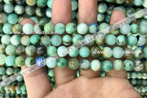 CCS866 15.5 inches 8mm round chrysocolla gemstone beads