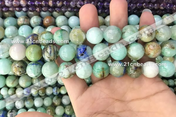 CCS869 15.5 inches 14mm round chrysocolla gemstone beads