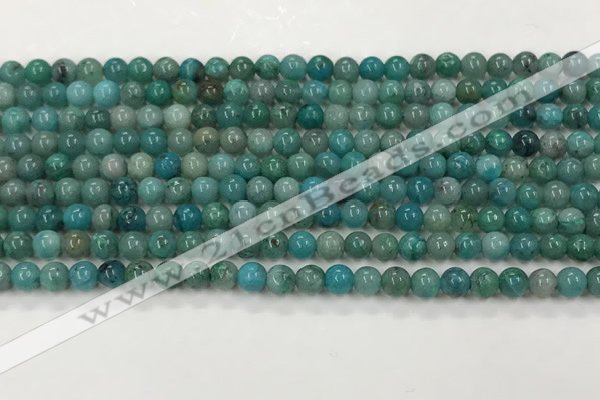 CCS872 15.5 inches 4mm round natural chrysocolla gemstone beads