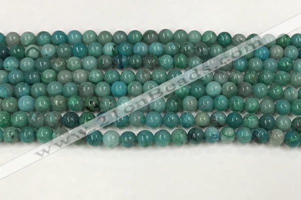 CCS873 15.5 inches 5mm round natural chrysocolla gemstone beads