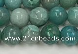 CCS874 15.5 inches 6mm round natural chrysocolla gemstone beads