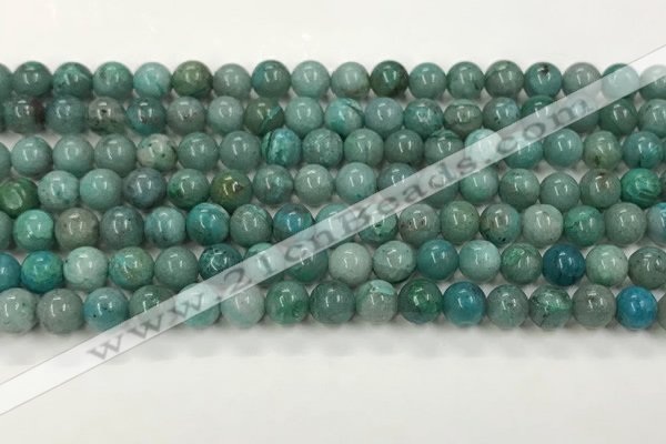 CCS874 15.5 inches 6mm round natural chrysocolla gemstone beads