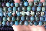 CCS896 15 inches 12mm round natural chrysocolla gemstone beads