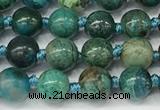 CCS900 15.5 inches 6mm round natural chrysocolla gemstone beads