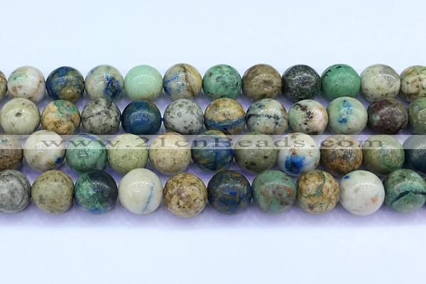 CCS929 15 inches 12mm round chrysocolla beads