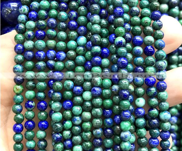 CCS965 15 inches 4mm round chrysocolla gemstone beads