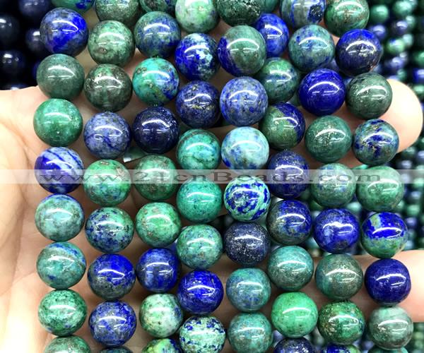 CCS969 15 inches 12mm round chrysocolla gemstone beads