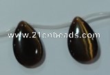 CCT1033 Top-drilled 14*22mm flat teardrop cats eye beads wholesale