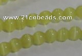 CCT1206 15 inches 4mm round cats eye beads wholesale