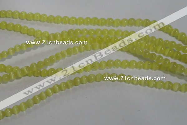 CCT1206 15 inches 4mm round cats eye beads wholesale