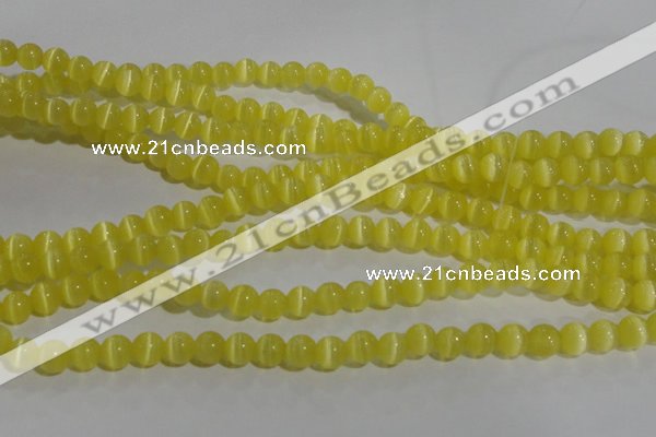 CCT1208 15 inches 4mm round cats eye beads wholesale