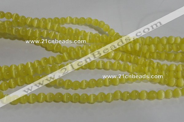 CCT1208 15 inches 4mm round cats eye beads wholesale