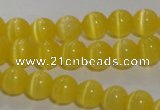 CCT1210 15 inches 4mm round cats eye beads wholesale