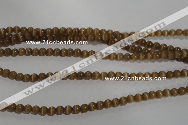 CCT1216 15 inches 4mm round cats eye beads wholesale