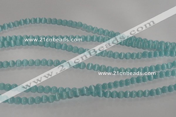 CCT1227 15 inches 4mm round cats eye beads wholesale