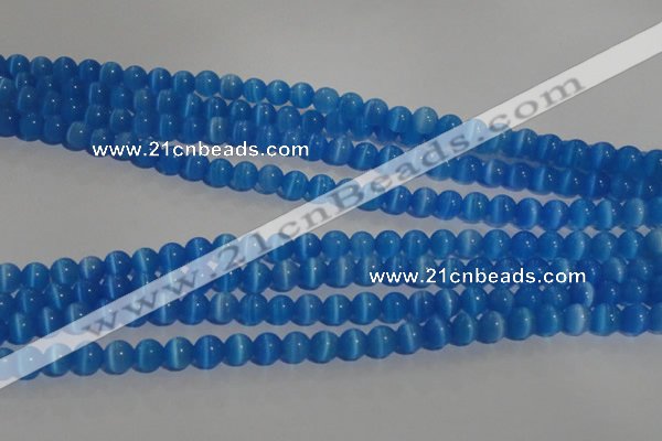 CCT1229 15 inches 4mm round cats eye beads wholesale