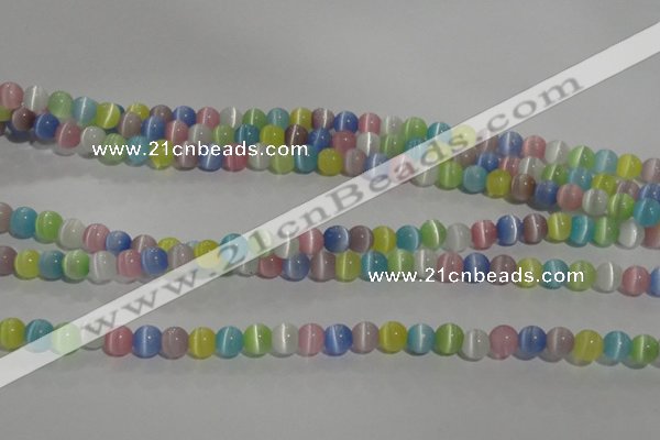 CCT1239 15 inches 4mm round cats eye beads wholesale