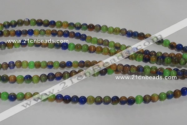 CCT1240 15 inches 4mm round cats eye beads wholesale