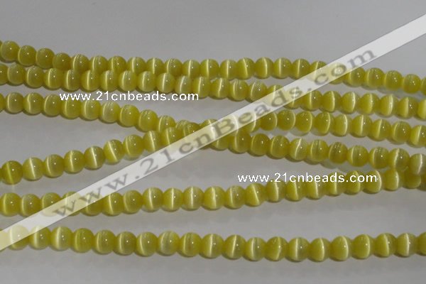 CCT1273 15 inches 5mm round cats eye beads wholesale