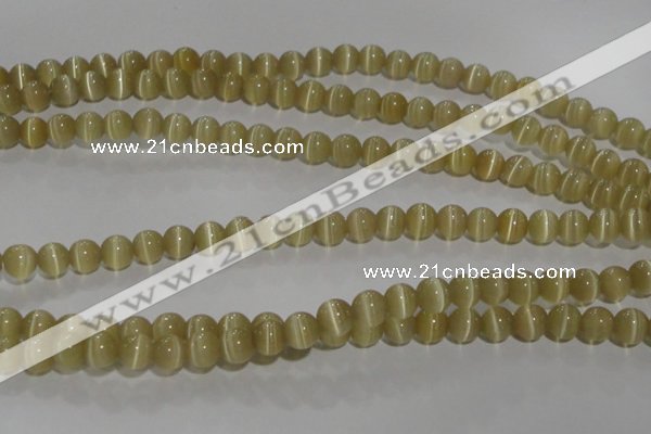 CCT1275 15 inches 5mm round cats eye beads wholesale