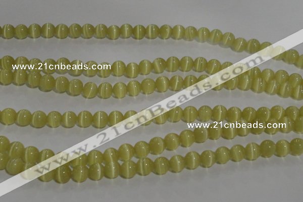 CCT1276 15 inches 5mm round cats eye beads wholesale