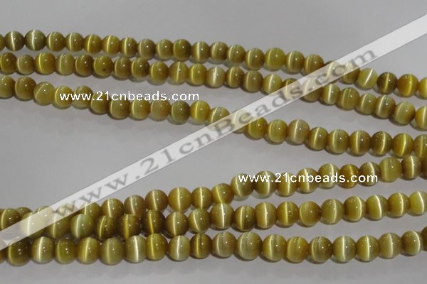 CCT1277 15 inches 5mm round cats eye beads wholesale