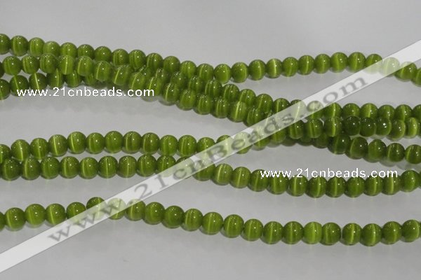 CCT1281 15 inches 5mm round cats eye beads wholesale