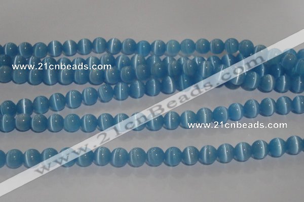 CCT1299 15 inches 5.5mm round cats eye beads wholesale